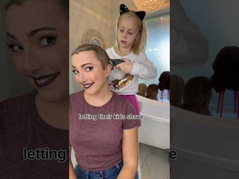 Mom! Can I shave your hair?! YES π± #buzzcut #hairloss #beauty #bald #alopecia #wig #follea #hair