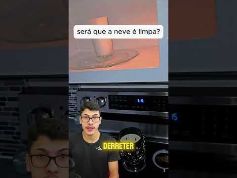 testando a pureza da água da neve #neve #agua #ciencia #experimento