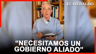 Expresidente Uribe agradece a los asistentes las marchas y dice que se necesita nuevo Plan Colombia