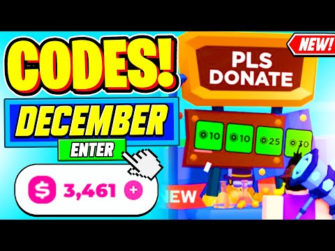 ⚠️New⚠️ ALL WORKING CODES For Pls Donate In December 2024 - Roblox Pls Donate Codes 2024