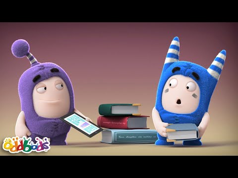 ¿Libros electrónicos o libros reales? | Caricaturas | Oddbods | Videos Graciosos Para Niños