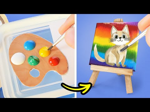 PINTURAS SATISFACTORIAS 🎨😍 IDEAS DE ARTE Y TÉCNICAS DE DIBUJO