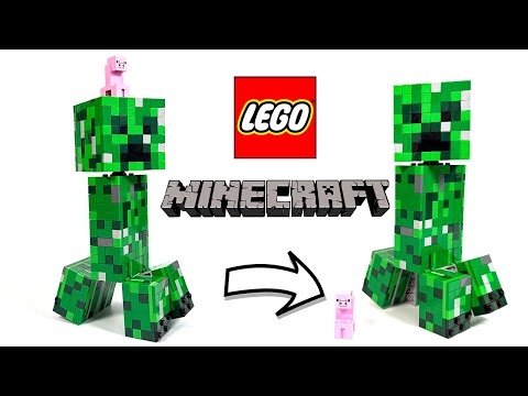 LEGO Minecraft Mystery HUGE The Creeper - Unboxing & Speed Build!