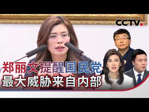 郑丽文提醒国民党 最大威胁来自内部 20260919 | CCTV中文《海峡两岸》