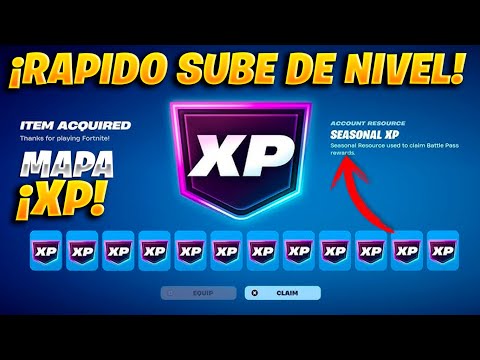 "MAPA de XP" Como SUBIR RAPIDO de NIVEL en Fortnite *Capitulo 6* MAPA XP, MAPAS DE XP FORTNITE