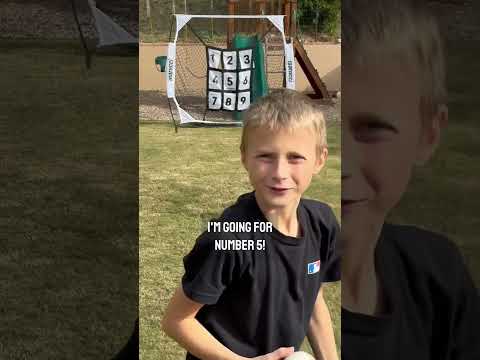 Gavin tests out a new pitching target and learns a lesson in sports - grit and resilience. #baseball