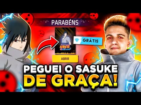 PEGANDO CONJUNTO SASUKE UCHIHA GRATIS NO FREE FIRE, NOVO EVENTO FF - NOVIDADES FREE FIRE