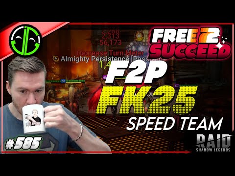 My New (Almost) 100% Fire Knight 25 Free To Play Speed Team | Free 2 Succeed - EPISODE