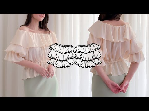 How to Sew a CHLOE Inspired Ruffled Top: Step-by-Step Tutorial + Effie Sewing Pattern