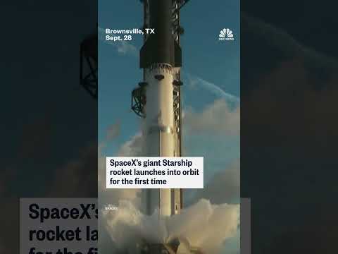 SpaceX’s Starship rocket launches into orbit