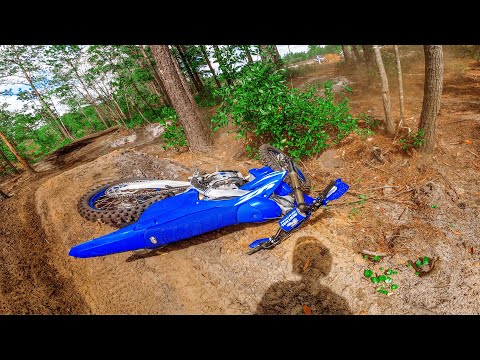 2025 Yamaha YZ250F on Hidden Sand Track in the Woods