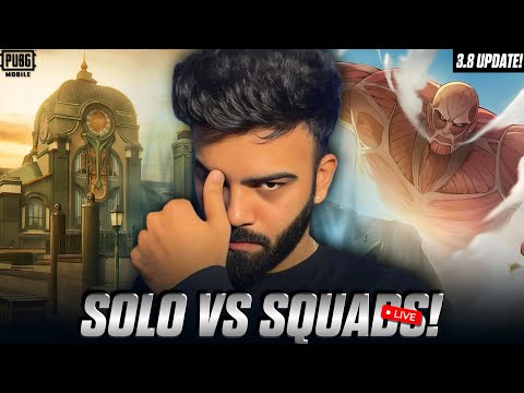 3.8 UPDATE IS HERE ๐ฅ SOLO VS SQUADS WITH REGRETS #bgmilive #pubglive