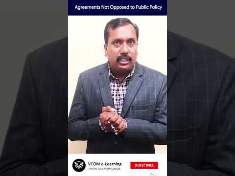 Agreement Not Opposed to Public Policy - #Shortvideo - #businessregulatoryframeworks -Video@88