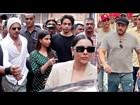 Shah Rukh Khan And Salman Khan Arrive To Cast Vote At Maharashtra Election 2024