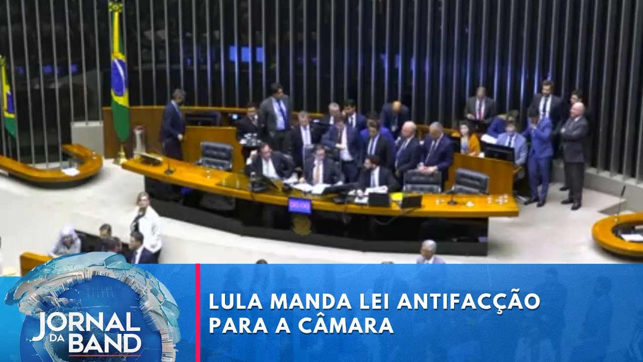 Lula manda lei antifacção para a Câmara  TV Online Lula manda lei antifacção para a Câmara