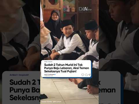 Para anak sekelas ini kompak belikan baju lebaran temannya🥺❤️❤️