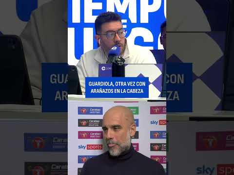😅 ¡Estamos preocupados por Guardiola! Otra vez con arañazos en la cabeza