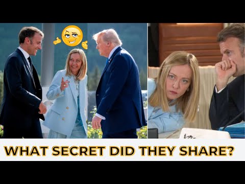 Viral G7 Moments: Meloni's Eye Roll & Trump’s Deal Drop Steal G7 Spotlight.#trump #meloni #g7summit