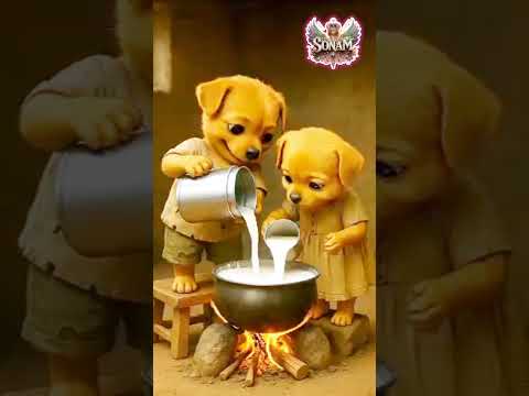 The poor puppy didn't have cash to buy diwali's cracker so, his friends making fun of him #animahals