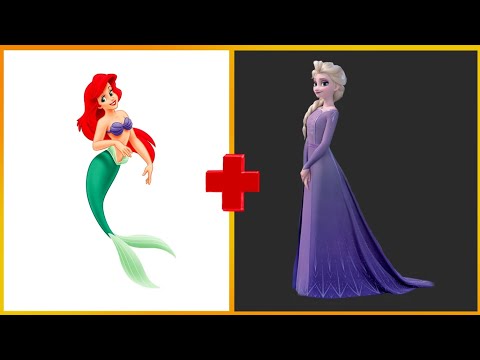 Disney Princess Into Little Mermaid: Disney Transformation _ Ariel_ Disney Princess Transformation