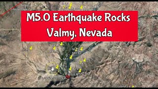 Shocking M5.0 Earthquake Rocks Valmy, Nevada: Registered in Yellowstone