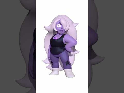 Zbrush Amethyst 3D model :’) @u_tad #stevenuniverse #3d #amethyst #modeling #zbrush #3dart #art