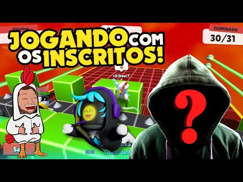 STUMBLE GUYS LIVE AO VIVO AGORA PORTUGUÊS BRASIL - JOGANDO COM INSCRITOS! 💥