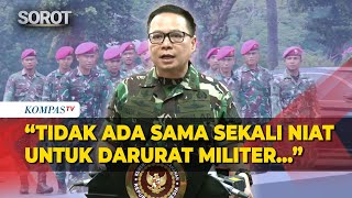 Respons Kemenhan soal TNI Jaga Fasilitas Umum hingga Gedung DPR RI