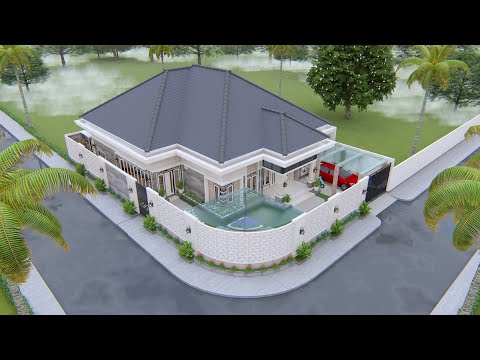 Desain Rumah  Hook dengan Taman dan Musolah dilahan 16x24m | Owner: Ardi Akbar Wijaya - Manado