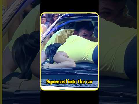 20 Girls Squeeze Into the World’s Smallest Car to Split $100,000!#shorts #foryou #movie #challenge