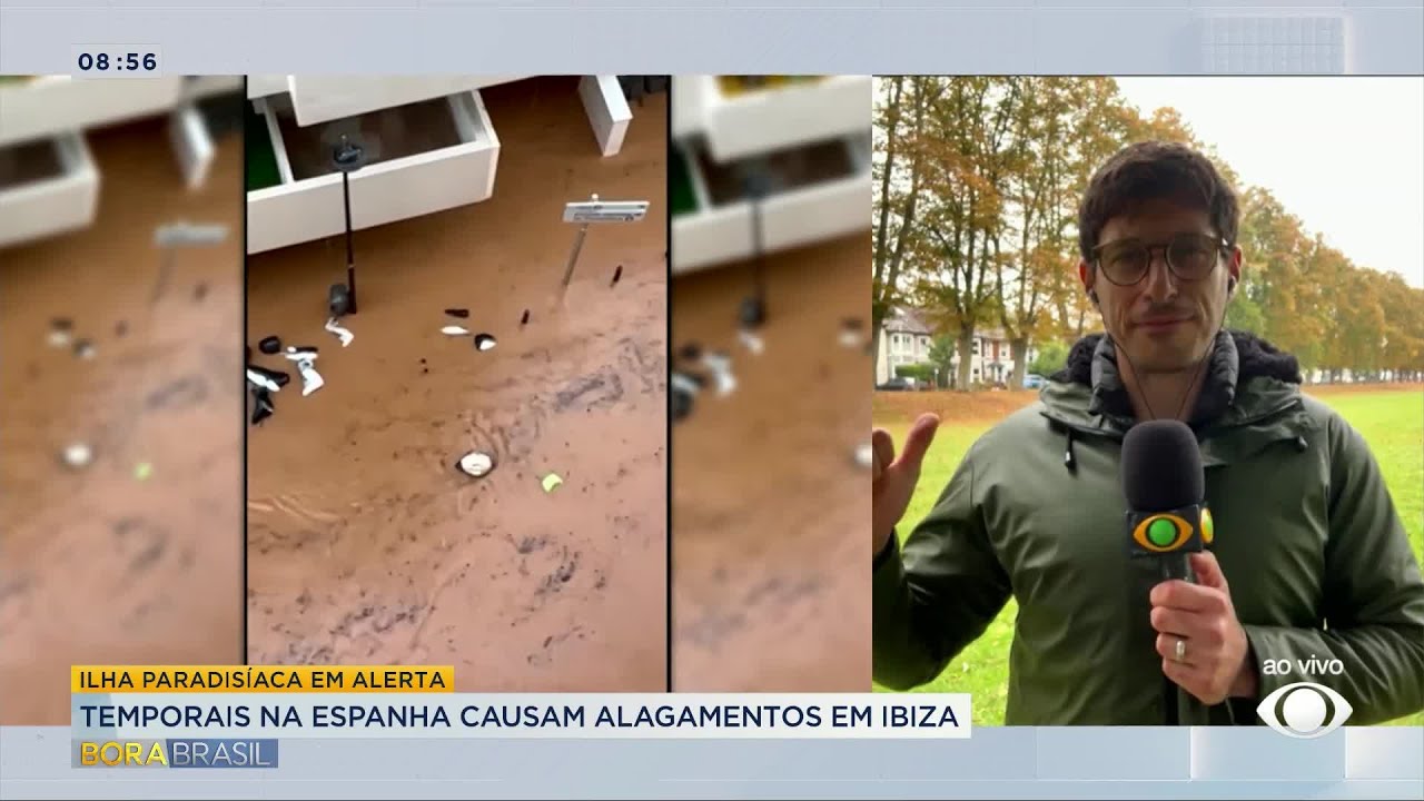 Temporais na Espanha causam alagamentos em Ibiza