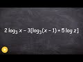 Logarithmic Properties and Operations