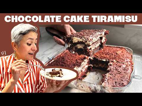 CHOCOLATE CAKE TIRAMISU - the best little twist to a Tiramisu