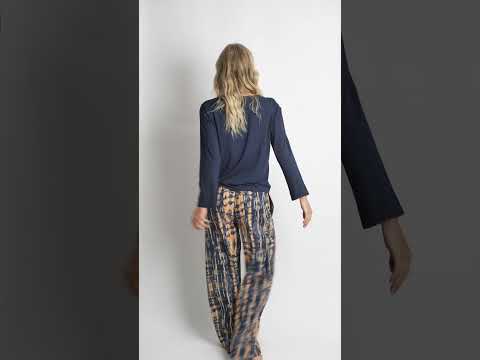 Piżama Tie-Dye Dark Denim 8105 granatowy Piżama Tie-Dye Dark Denim 8105 granatowy