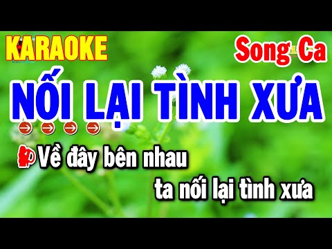 Nối Lại Tình Xưa Karaoke Song Ca Nhạc Sống Cha Cha Hay 2025 | Thanh Hải