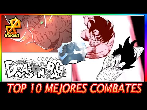 Los 10 MEJORES COMBATES del manga de DRAGON BALL