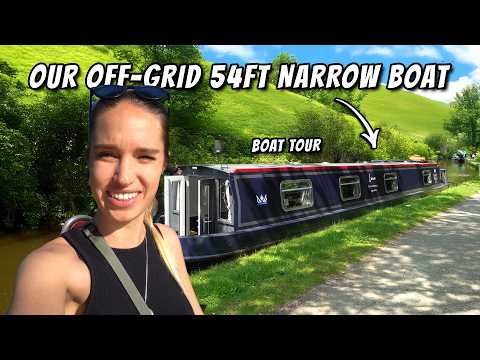 FULL TOUR of Our OFF-GRID 54ft NARROW BOAT (Llangollen)