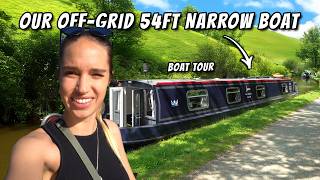FULL TOUR of Our OFF-GRID 54ft NARROW BOAT (Llangollen)