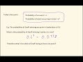 Probability Concepts and Calculations