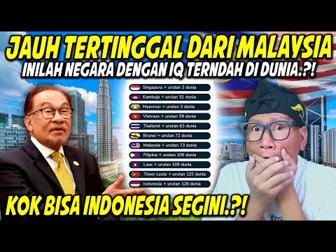 WHAT❓IQ ORANG INDONESIA TERNDAH KOK BISA⁈ BERBEZA DENGAN MALAYSIA‼ INILAH NEGARA IQ TERNDAH DI DUNIA