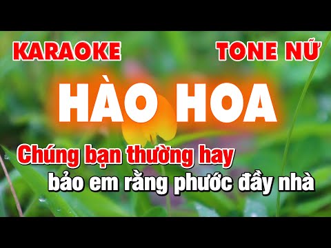 Hào Hoa Remix Karaoke – Nhạc Sống Tone Nữ