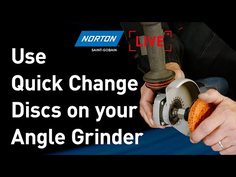 NORTON LIVE: How to convert your angle grinder to use quick change discs