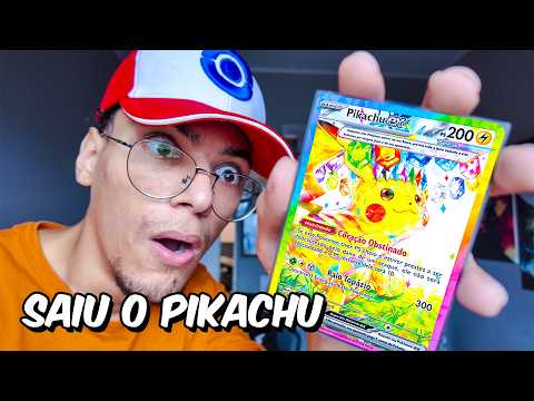 ABRI a ULTIMA BOX de FAGULHAS e PEGUEI o PIKACHU EX