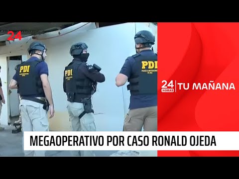 Realizan megaoperativo en la RM por crimen del exteniente Ronald Ojeda | 24 Horas TVN Chile