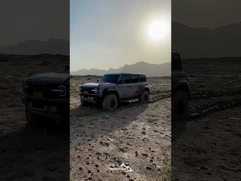 Bronco Raptor playing in Mud.