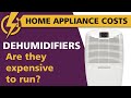 Cost and Usage of Dehumidifiers