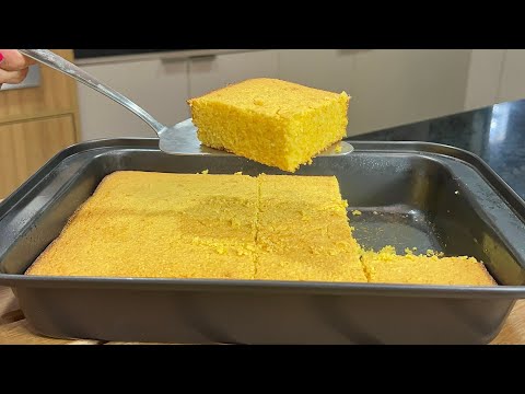 BOLO DE MILHO SIMPLES E DELICIOSO!! RÁPIDO E MEGA FACIL DE FAZER