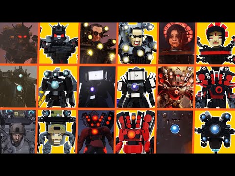 All Skibidi Toilet Character Speed Building Animation (LEGO ASMR)