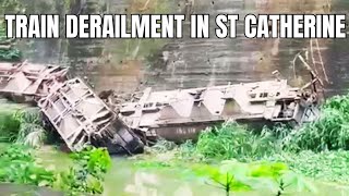 Bauxite Train Derailment Halts Traffic in Bog Walk Gorge | Windalco Incident (Aug 9, 2025) 