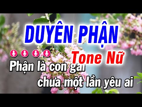 Karaoke Duyên Phận Nhạc Sống Tone Nữ | Bảo Hưng